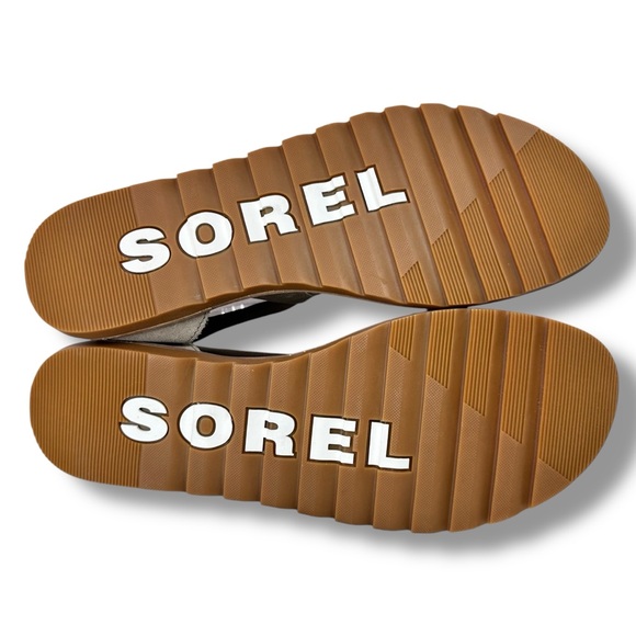 Sorel Ella II Womens Metallic Leather Strappy Sandals Taupe Comfort Flats Sz 10 - Picture 9 of 13